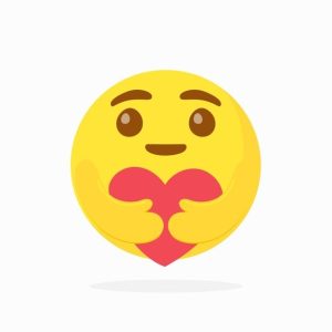 emoji de corazon abrazado